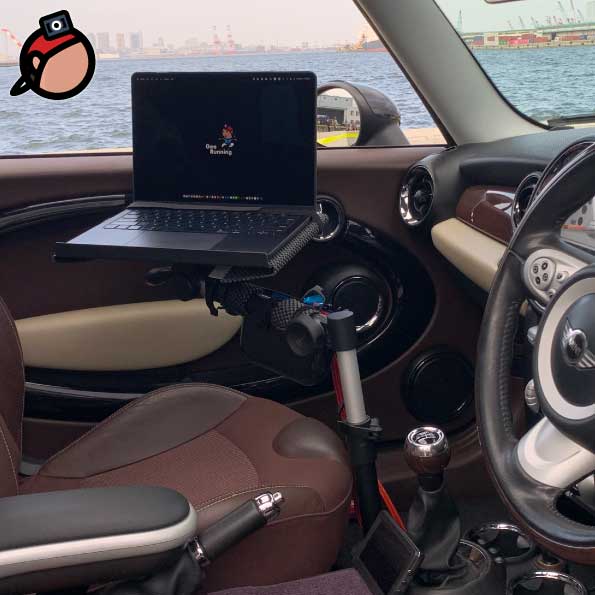 車載用ノートPC アームスタンド
