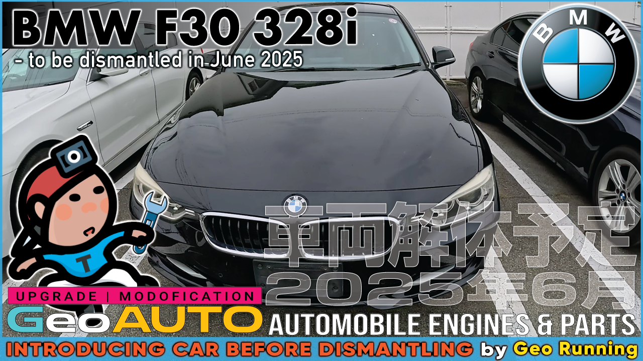BMW 3 SERIES F30 328i スポーツ DBA-3A20 ブラック 平成24年5月《2025-06解体》