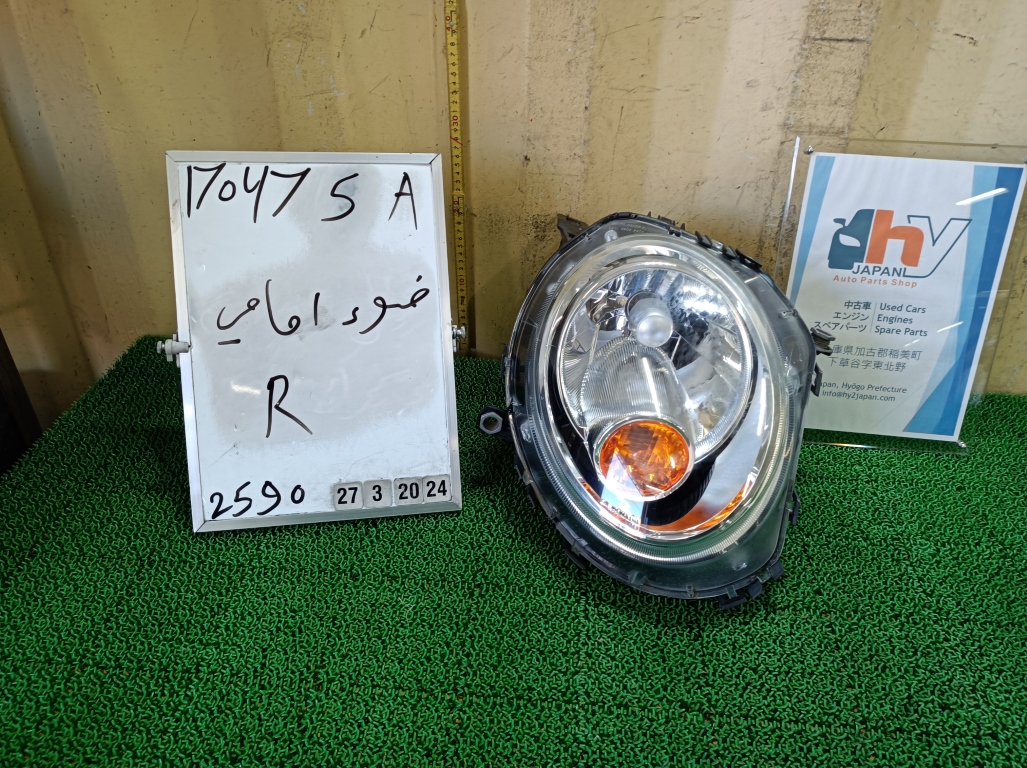 ミニ ヘッドライト 右 ワン DBA-SR16 SR16 R56 ミニクラブマン/ R55,R55 LCI 、ミニカブリオ/ R57,R57 LCI 、ミニロードスター/ R59 2011