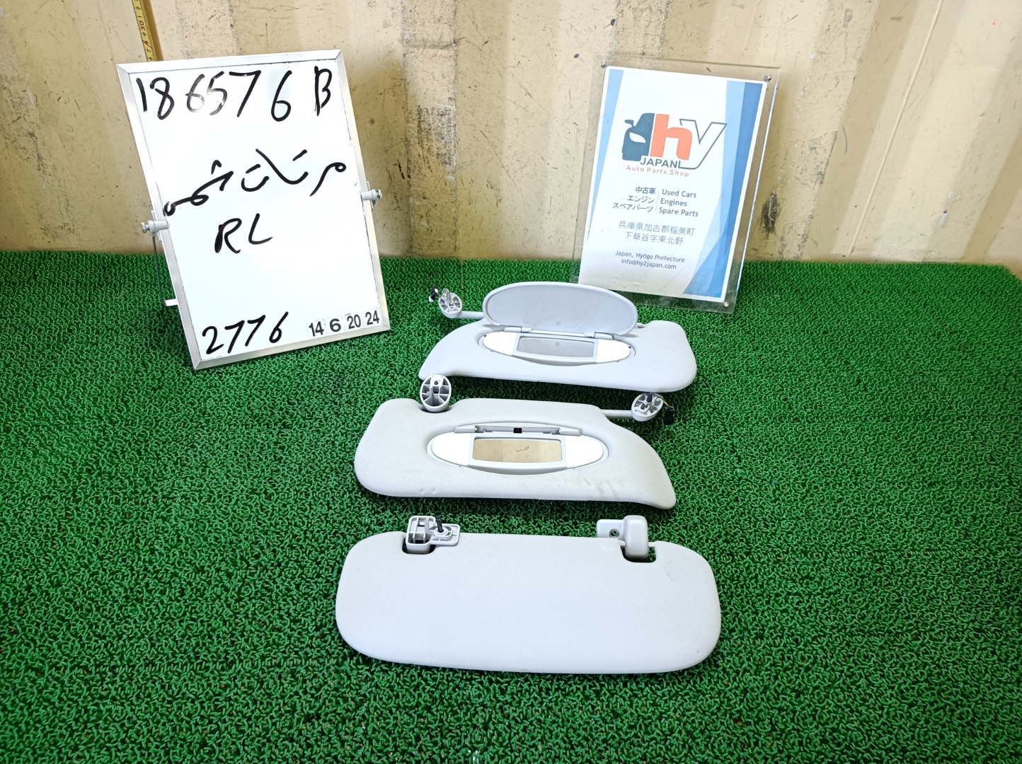 ミニ サンバイザー 左右 クーパーS ABA-MF16S MF16S R56LCI ミニクラブマン/R55 2008