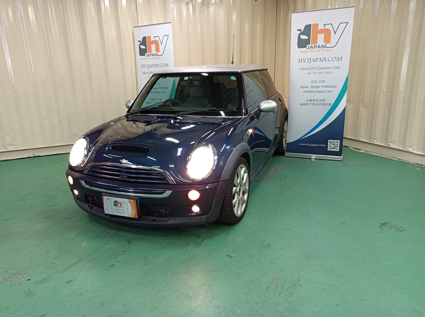 BMW ミニクーパーS R53 GH-RE16 ヒーター ブロアモーター 2006
