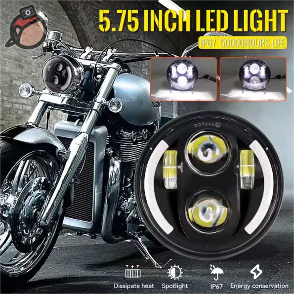 5.75インチ LED プロジェクターレンズ ヘッドライト